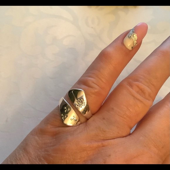 Dandelion Wishes Sterling Silver Adjustable Ring - Picture 12 of 15